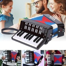 17 Tasten Piano Akkordeon Handharmonika 8 Bässe Ziehharmonika Knopf Spielzeug