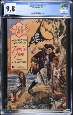 CLASSICS ILLUSTRATED #17 Treasure Island CGC 9.8 Robert Louis Stevenson 1991