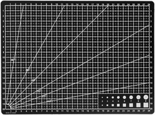 Self Healing Sewing Mat, Rotary Cutting Mat Double Sided 0.1"L x 12"W, Black 
