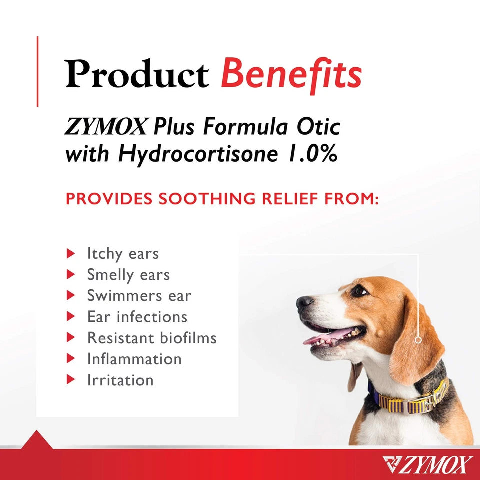 Advanced Formula Otic Plus Enzymatic Ear Solution for Dogs and Cats with 1% H... - Image 2 of 4