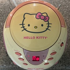 Hello Kitty Cd Player-AM/FM CD Radio Works Has Intermittent Power As-is Parts