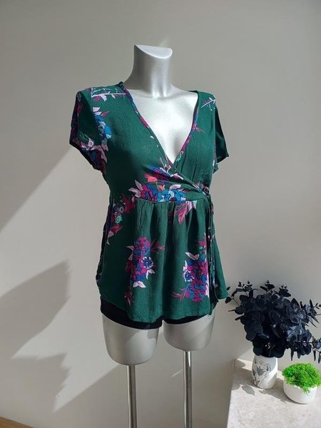 Women Patrizia Pepe Shirt Green Rayon 38 / M / 46