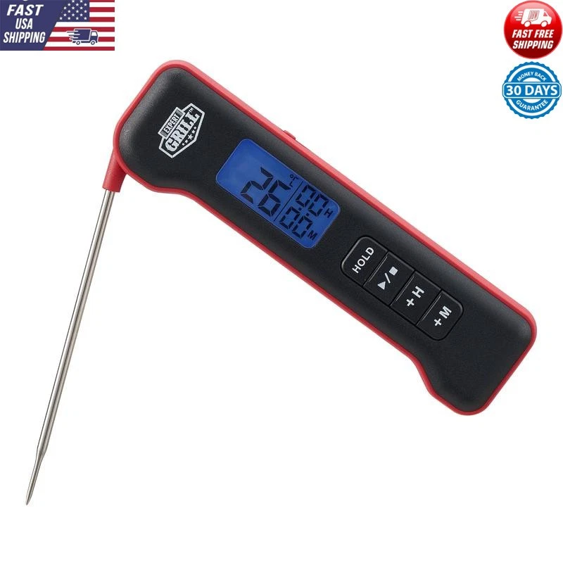 Digital Instant Read Meat Thermometer Pocket Size Grilling Cooking Accessory New