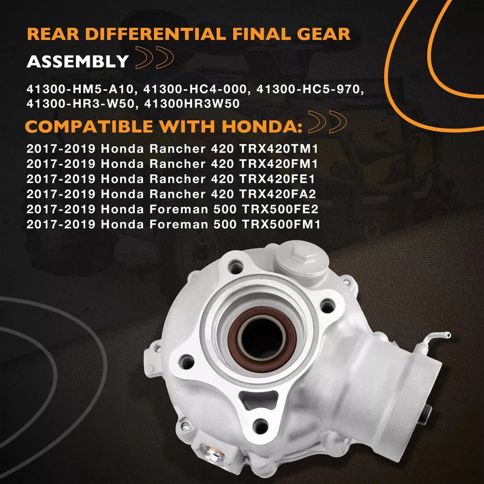 Rear Differential For 2017-2019 Honda Rancher 420 500 Foreman 500 41300-HR3-W50 - Image 4 of 4