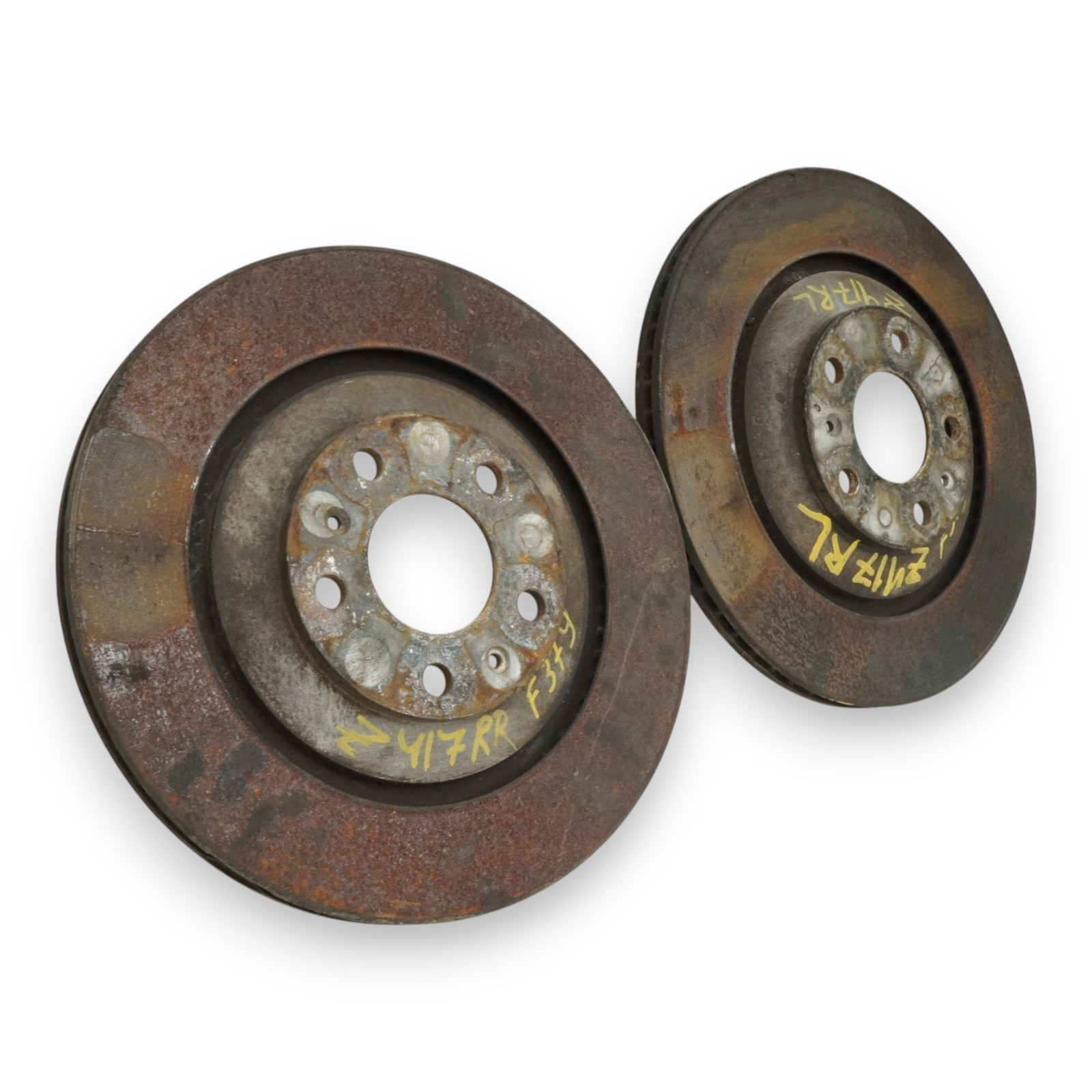 03-18 Bentley Continental GT 6.0L Brake Rotor Disc Rear Right Left Set Of 2 OEM