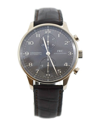 IWC Portuguese Chronograph 18K White Gold Watch IW371431