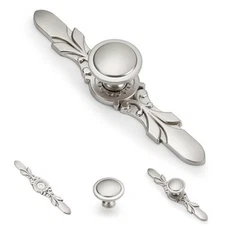 Count Cabient Knobs, 1.22?Knob & 5.8?Plate, Sturdy & Easy to 20 Brushed Nickel