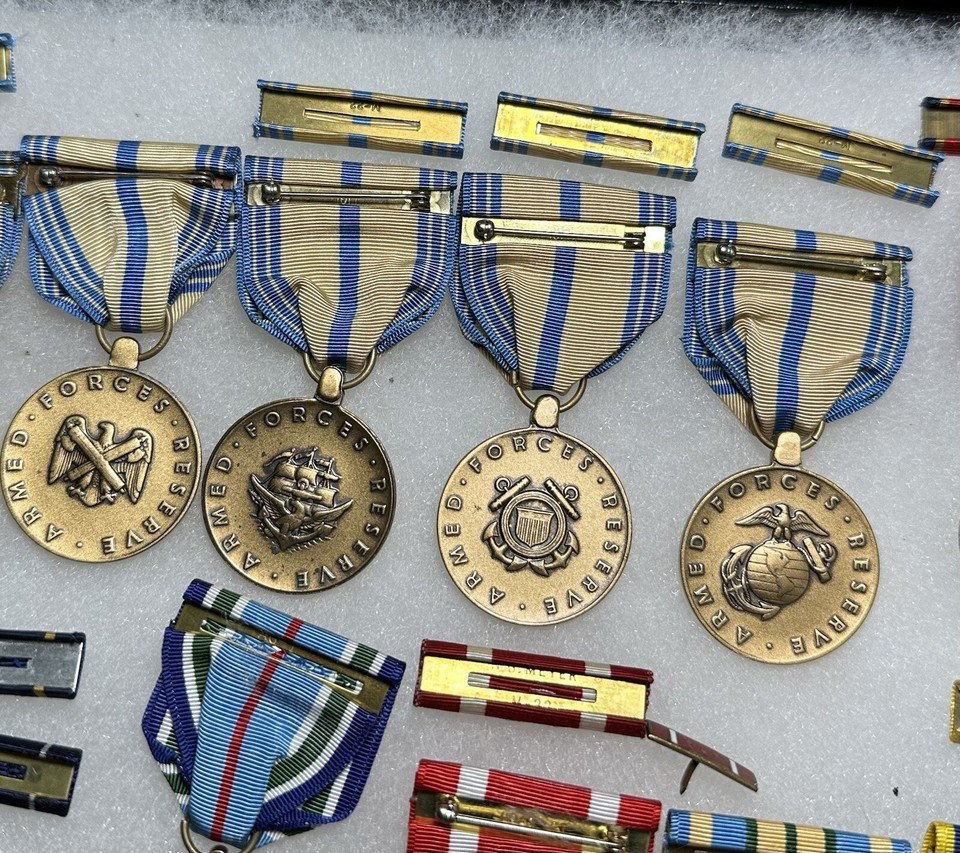 Vintage US Military Medal Awards Ribbons Collection Lot Full Size