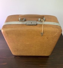 Vintage CAMERA CASE Aluminum 12x12x5 Key LOCK Locking Suitcase