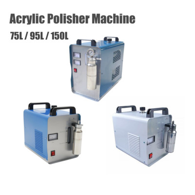 110V 75L/95L/150L Acrylic Polisher Machine, Oxygen Hydrogen Flame Generator US