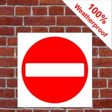 No Entry sign official design road safety awareness ROA015