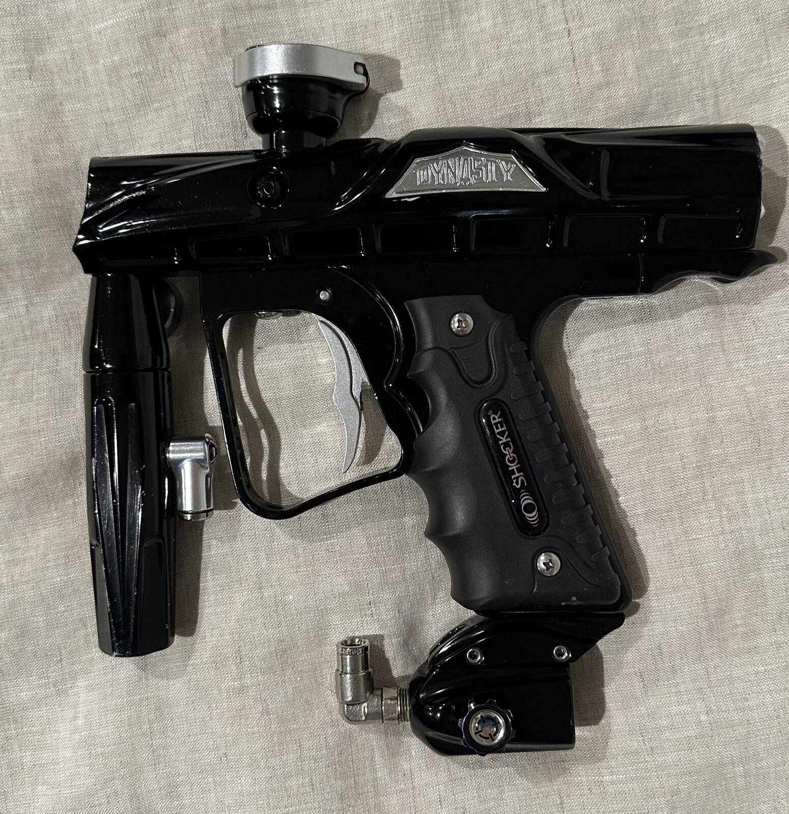 2006 Smart Parts Dynasty WAFFLE Shocker Paintball Marker Gloss Black