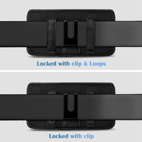 Oxford Phone Waist Pack - Belt Clip Holster w/ Card Slots (Fits iPhone /Samsung) - Picture 4 of 26