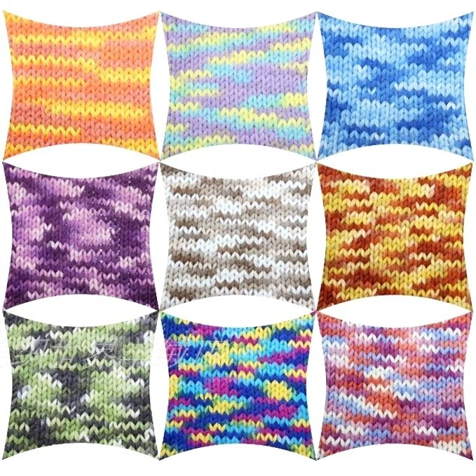 Sale New Coloring 1ball x50gr Soft Baby Cotton Hand Knitting Yarn Colorful coat - Image 3 of 4