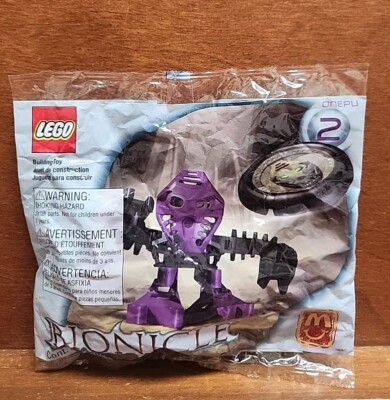 Rare Lego Bionicle McDonalds 2001 #2 Onepu New Polybag