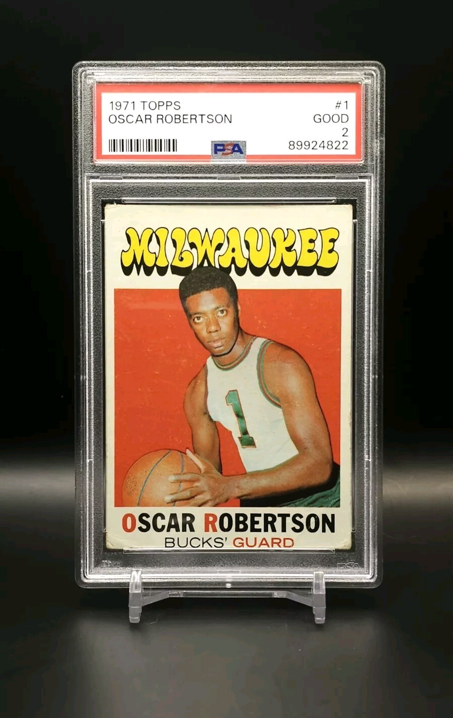 1971 Topps Oscar Robertson PSA 2 Good HOF #1 Bucks Royals
