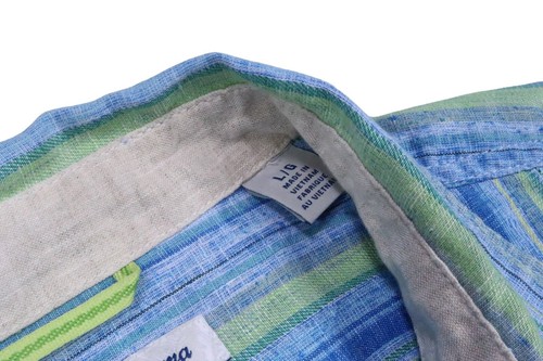 Tommy Bahama Baja Bay Stripe Shirt EAZY BREEZER LARGE LINEN LONG SLEEVE SHIRT - Picture 11 of 15