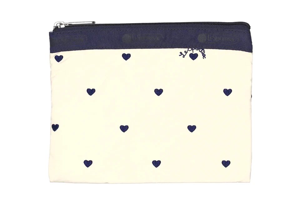 LeSportsac Azul Marino Corazón Suizo Clásico Hobo Bordado Azul Marino Oscuro Motivos de Corazón, Nuevo con Etiquetas Foto 2 de 4