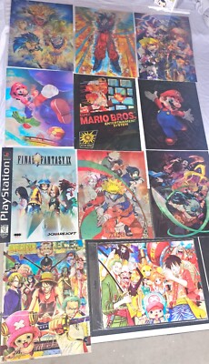   ANIME 3d Image Changing Lenticular Posters,YU-GI-OH Mario, One Piece   NEW 