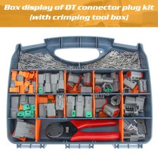 For Deutsch DT Wire Connector Plug Kit With Crimp Tool Automotive #DT-KIT3-TR UK