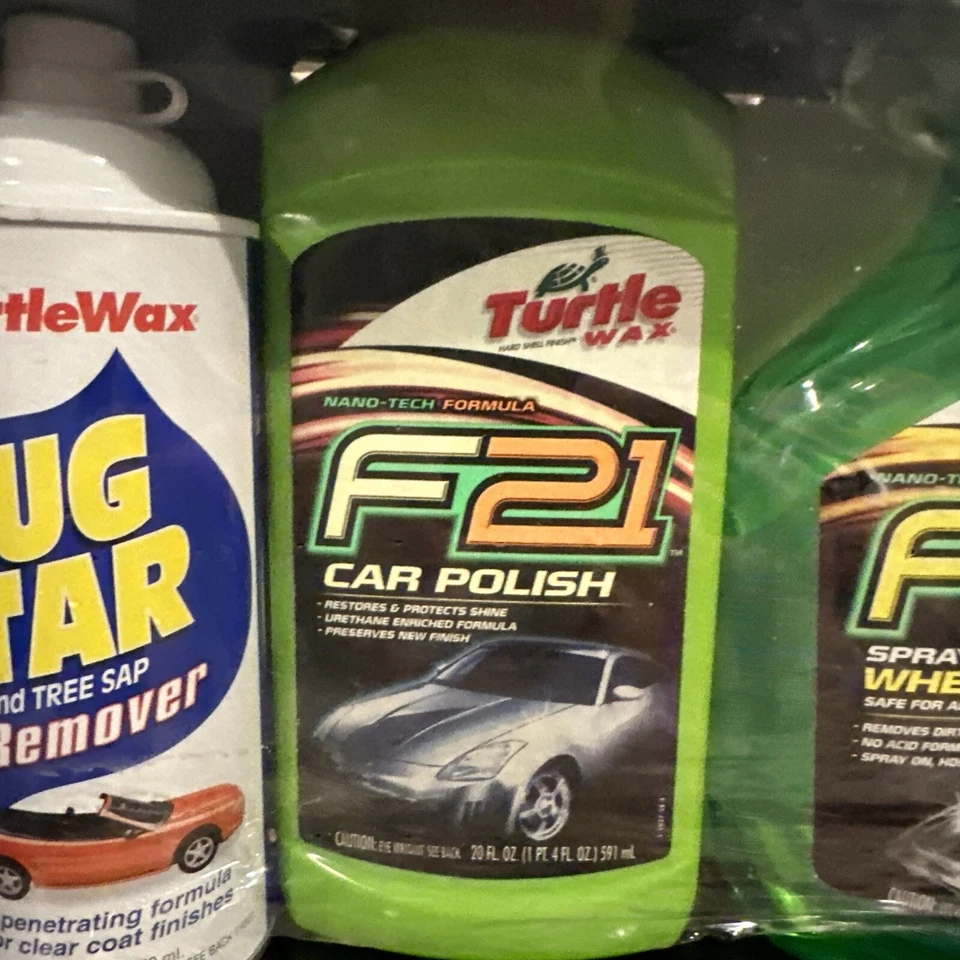 Turtle Wax Formula 21 Car Care Kit Bug & Tar F21 Wheel Cleaner Zip Wax Car Wash - Image 3 of 4