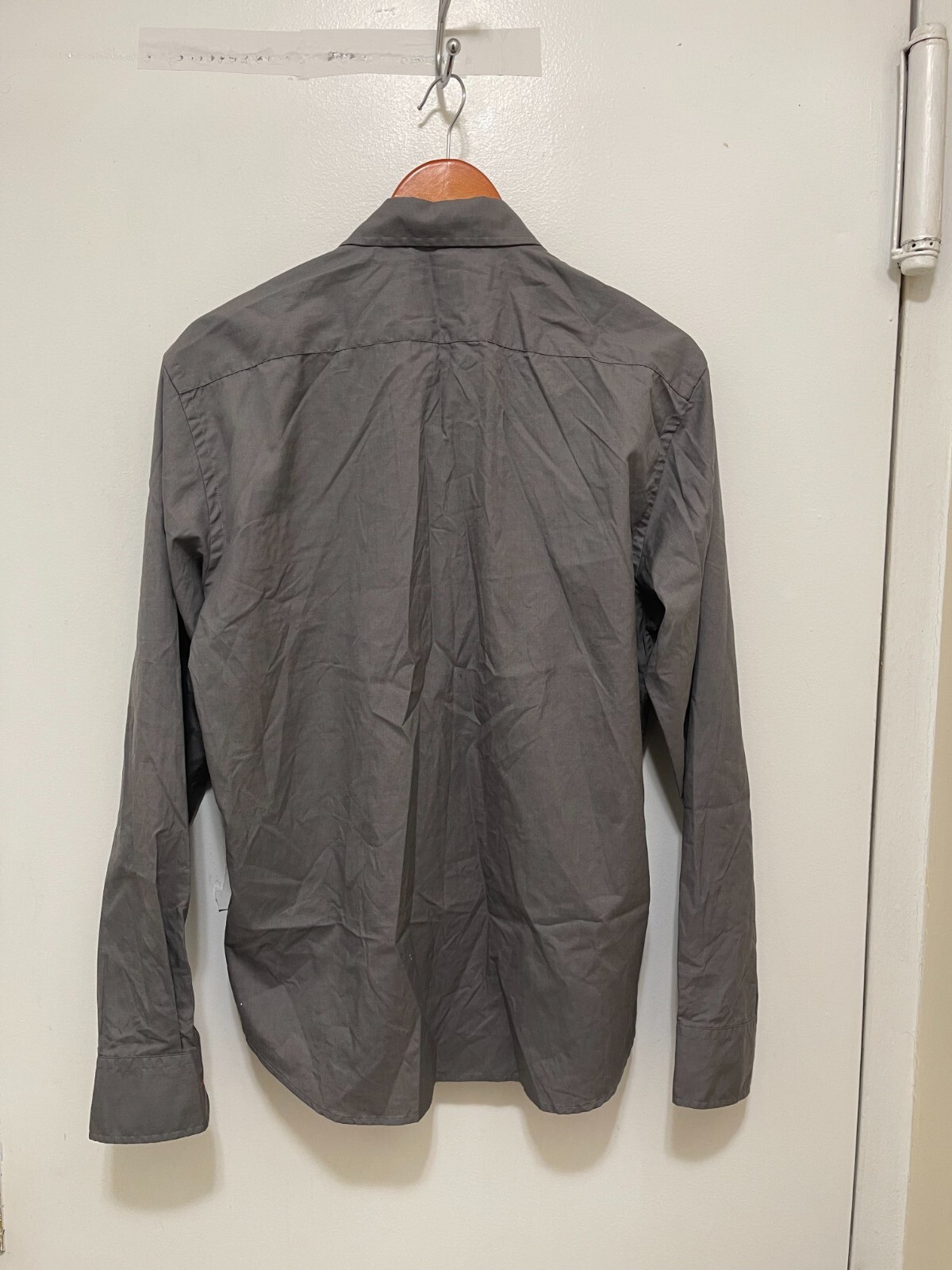 UNTUCKit Solid Charcoal Grey Cotton button up Shi… - image 10