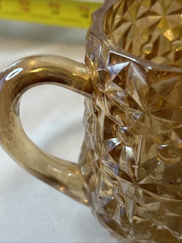 Vintage Jeanette Iridescent Glass Holiday Buttons and Bows Pitcher - Picture 14 of 16