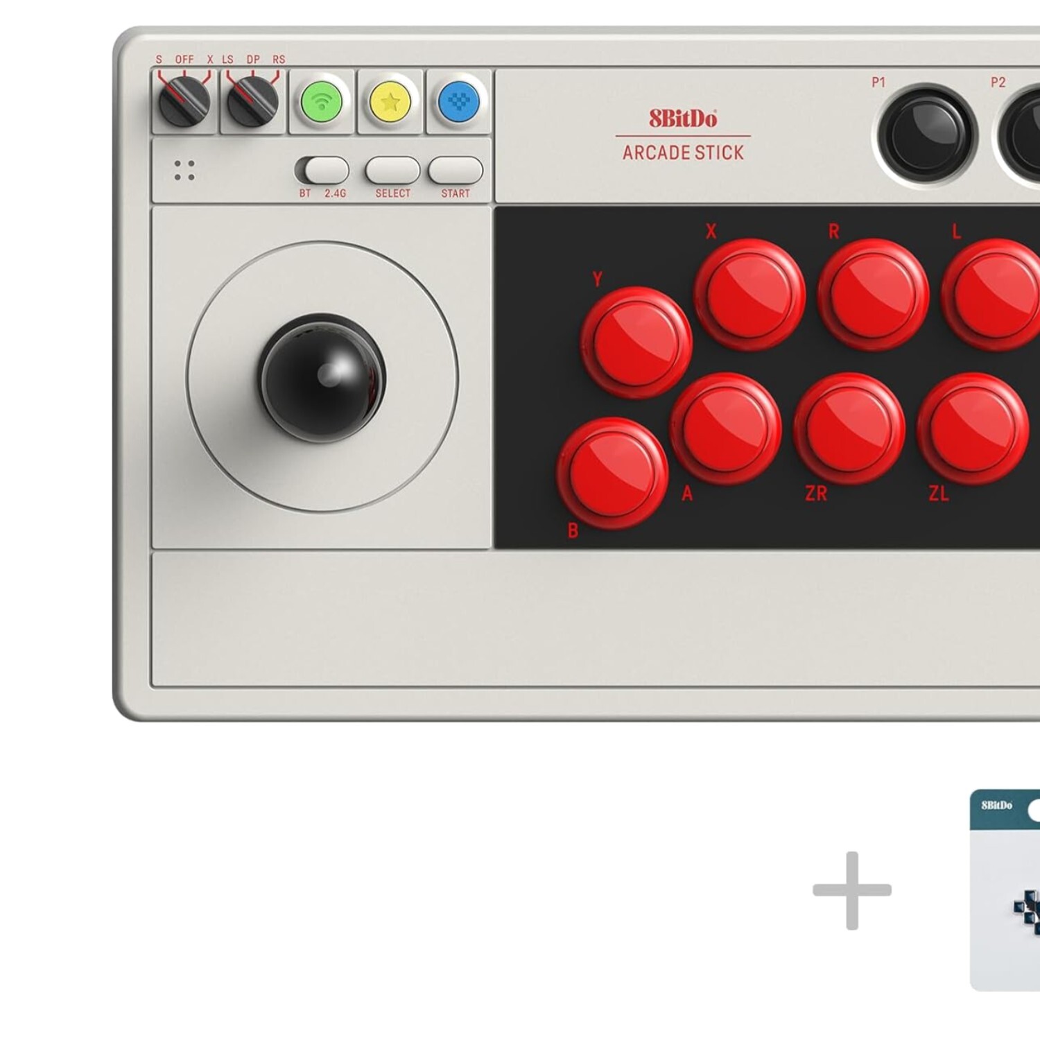 Versatile Arcade Stick with 2.4G Receiver - Customizable for Switch & Windows