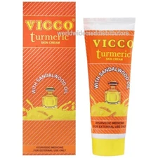 VICCO TURMERIC CREAM with Sandalwood Oil - PACK OF 50 GM - FREE SHIPPING