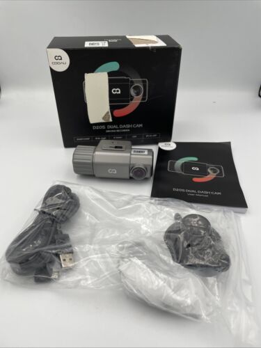 COOAU D20S 2.5K Dual Dash Cam Front & Inside Loop Recording GPS Dash Camera