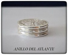 Anillo Atlante Atlantida 925 Sterling silver Atlantis Ring Geometria sagrada