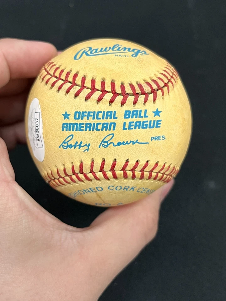 Hoyt Wilhelm Hand Signed Autographed Rawlings Baseball JSA/COA WM AA 93024 - Image 4 of 4