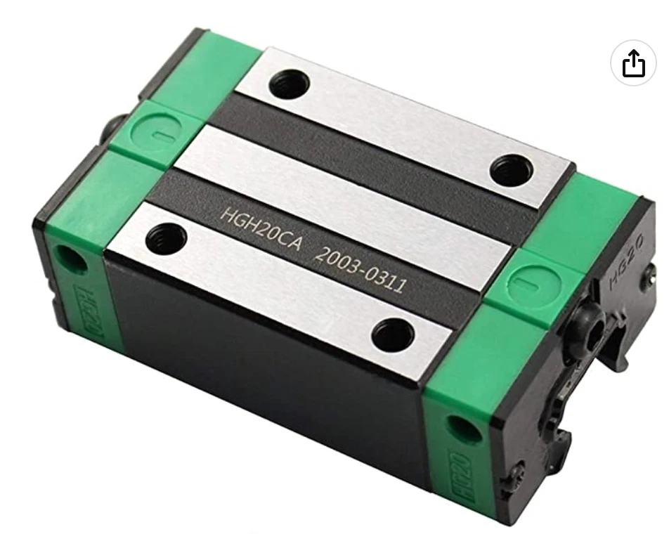 WERB 4pcs HGH25CA Hiwin compatible Linear Guide carriages CNC Router Plasma Table DIY