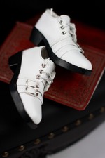 1/3SD17 Uncle BJD Doll Suit Shoes Withe Leather Shoes with 2 Buckles Mature Man