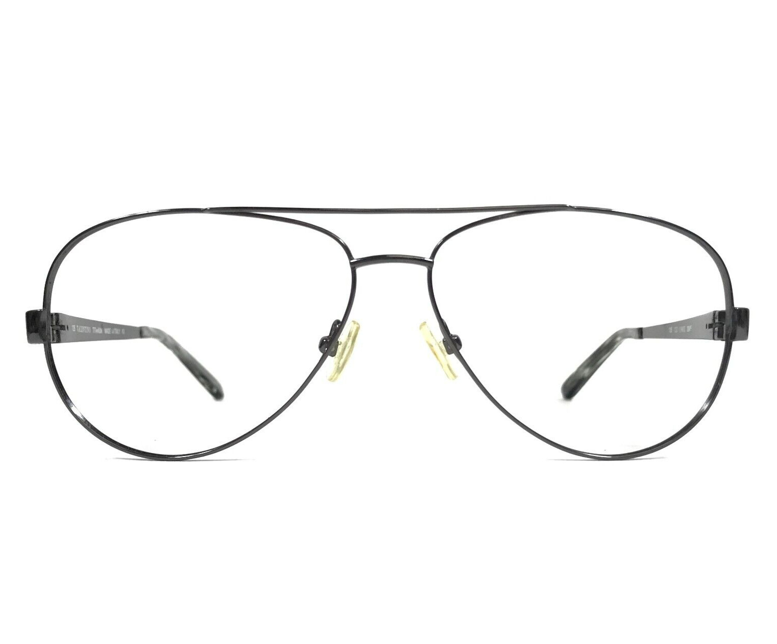 Valentino Eyeglasses Frames 1190/U 06W5 Gunmetal Gray Round Wire Rim 55-13-135