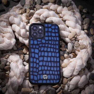 Leather iPhone 13, 13 Pro Max Custom Genuine Italian Leather Phone Case