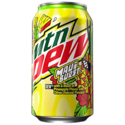 Limited Edition Mountain Dew Maui Burst, 12 fl oz cans, 12 pack | eBay
