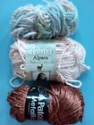 Yarn Lot of Three Used Skeins-One Skein is Patons Metallic Orange