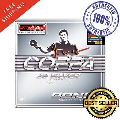 Donic Coppa JO Silver Table Tennis & Ping Pong Rubber, Ships in 10 Business Days
