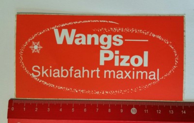 Aufkleber/Sticker: Wangs-Pizol Skiabfahrt maximal (130417103)