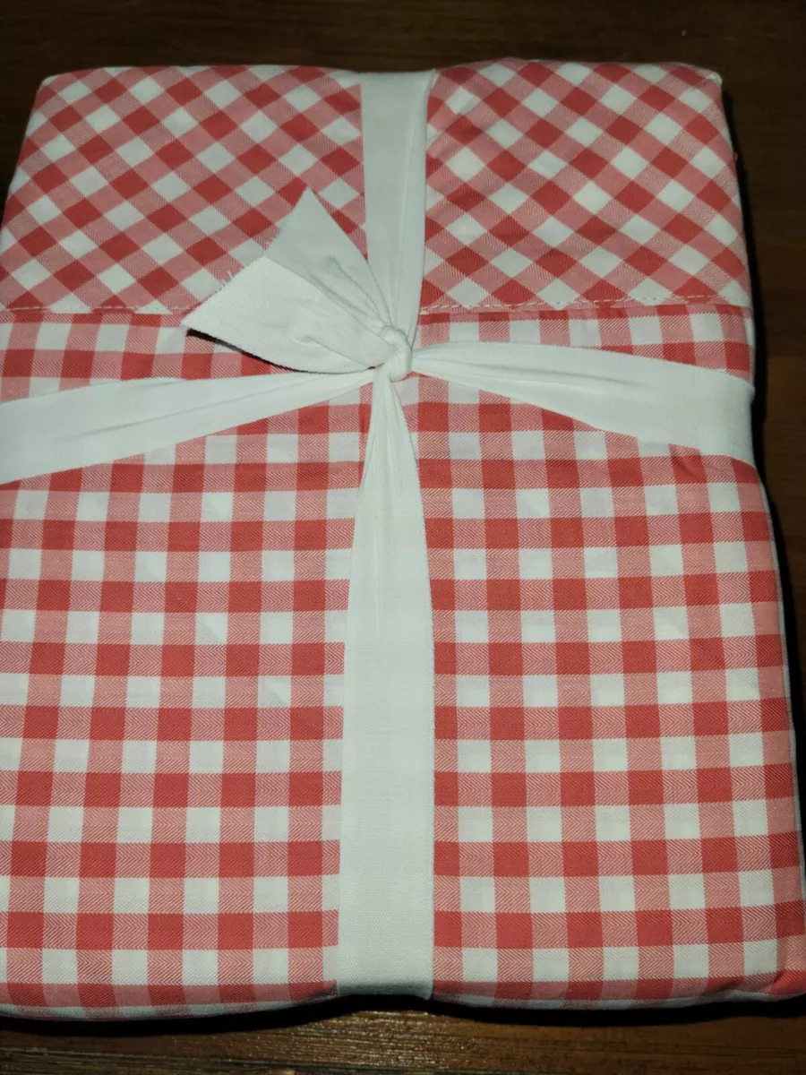 Pottery barn gingham sheets deals