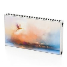 Tappetino copri magnete radiatore decorativo moderno pelli uccellino natura