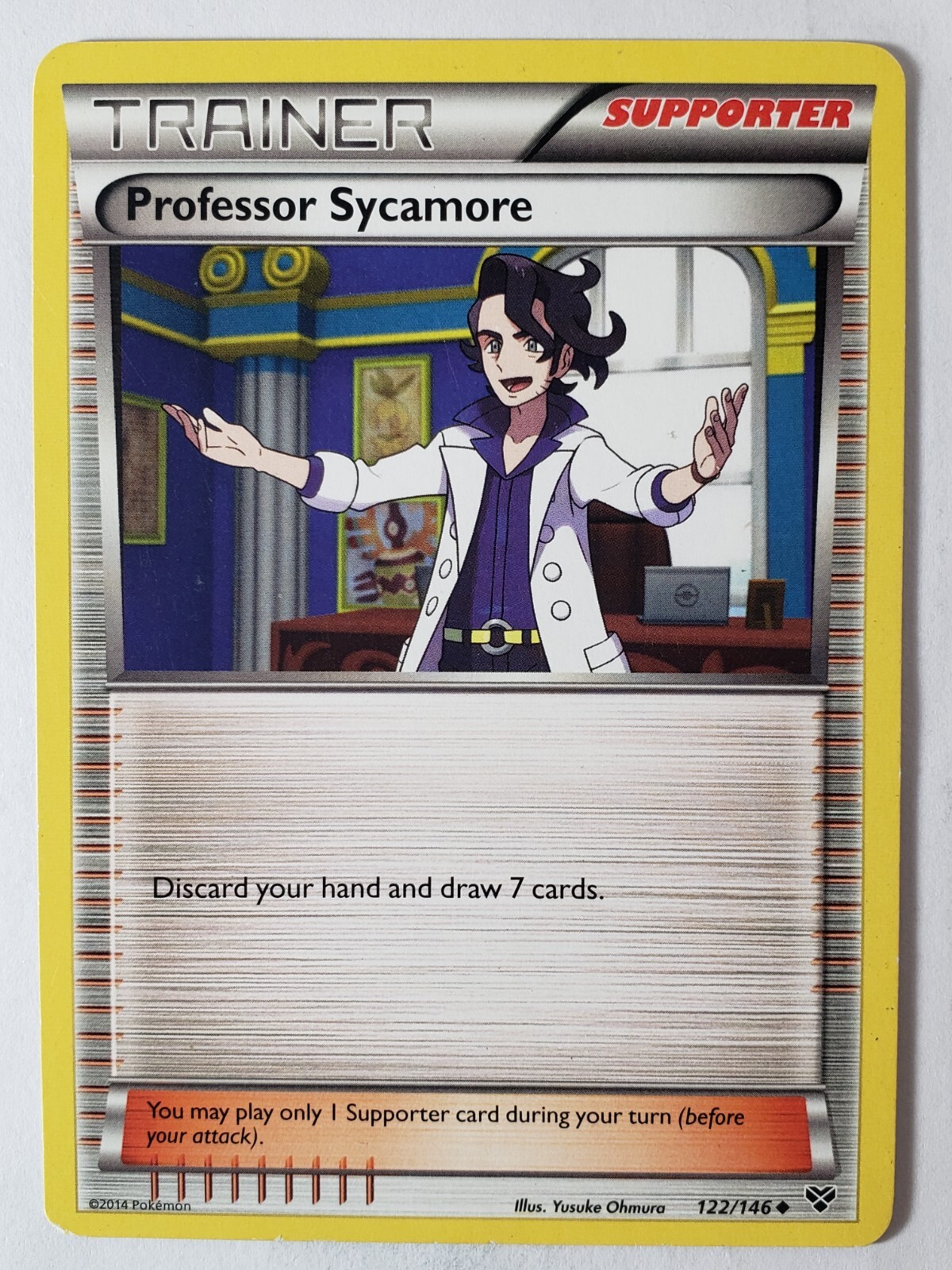Professor Sycamore 122/146 LP - XY Base Set Pokemon Card - $2 Combined Shipping
