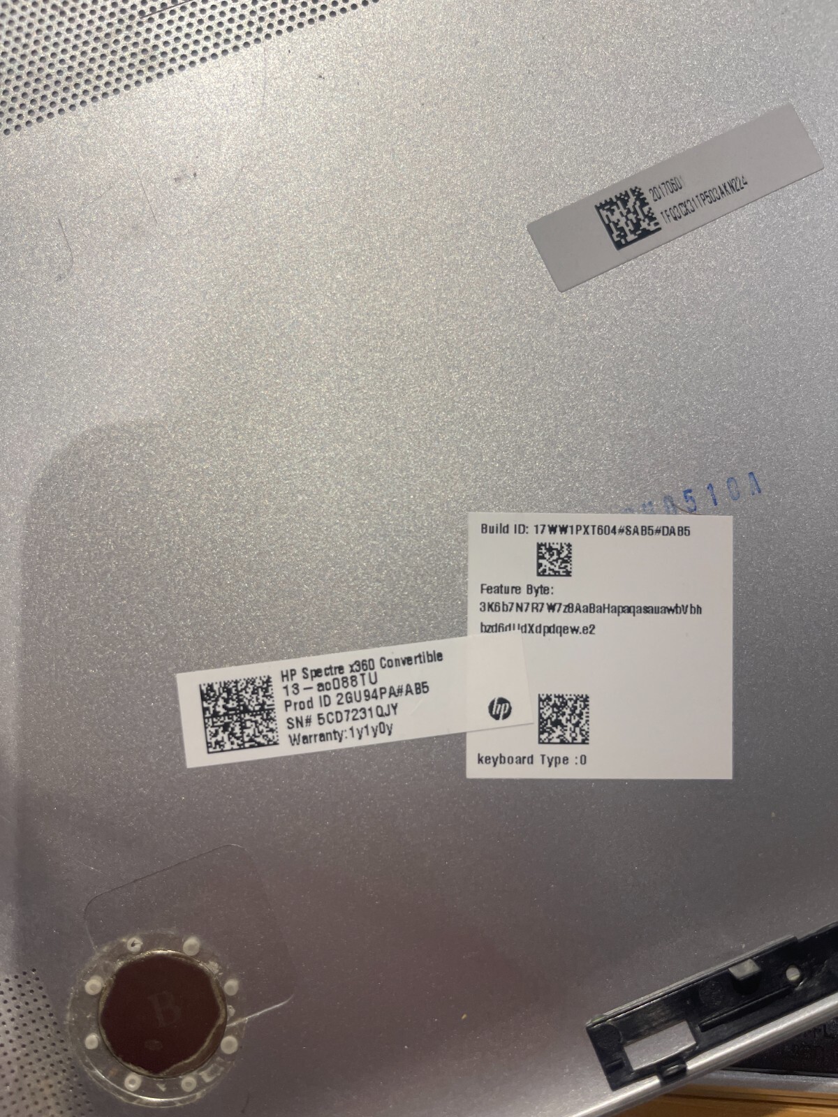 HP spectre x360 laptop 13 ca088TU laptop, battery dead, hardrive