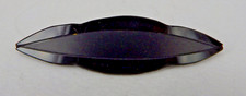 Art Deco Trauerschmuck Brosche Jett bzw. Gagat um 1920 - UNGETRAGEN (97188)