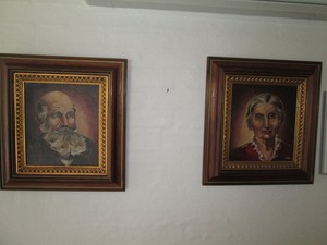 2 Tolle Gemalde Portraits Eines Sehr Alten Paares Olbild 45 X 42 Cm B Haakansson Ebay