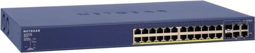 Netgear FS728TP v2 Switch PoE Fast Managed Pro Gigabit Ethernet 28 porte (NUOVA) - Afbeelding 1 van 9