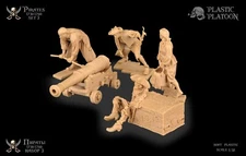 Plastic Platoon PIRATES Set 3 Scale (blue color) 1:32 MEGA MEGA RARE