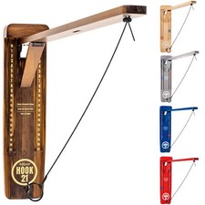 GoSports Hook 21 Wall Mount Ring Swing Game - Play Indoors or Outdoors with F...