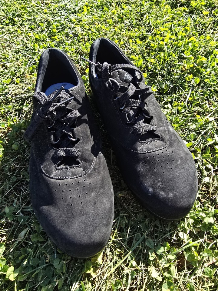 SAS Free Time Black Suede Sneakers Walking Shoes Women's Size 8.5 WW eBay